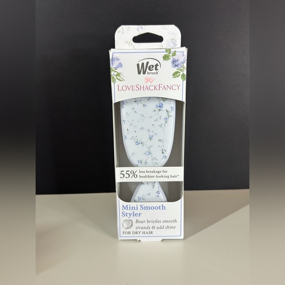 LoveShackFancy x Goody x Wet Brush Mini Smooth Styler English Ivy Blue BNWT
